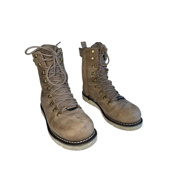 Harley-Davidson Denway Boots Women’s 8M Leather Beige Moto Riding - Picture 6 of 16